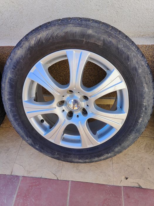 Vând set roți iarna originale VW Touareg 2017, 255/55/18, jante 8.0Jx1