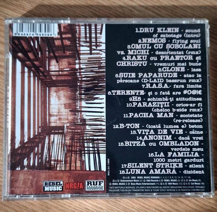 Sabotaj - Cd compilație