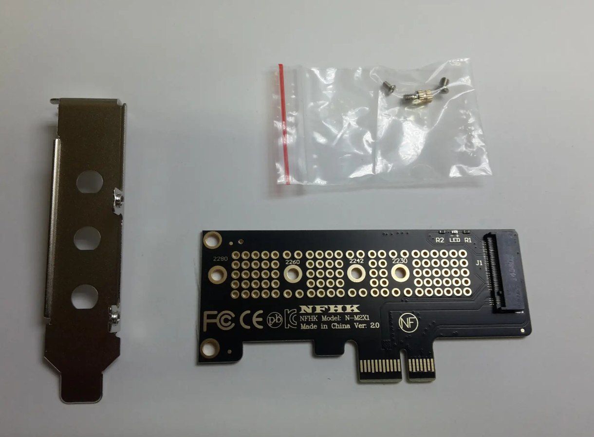 Адаптер NVMe M.2 - PCIe (НОВЫЙ): 75 000 so’m - Komplekt jihozlar ...
