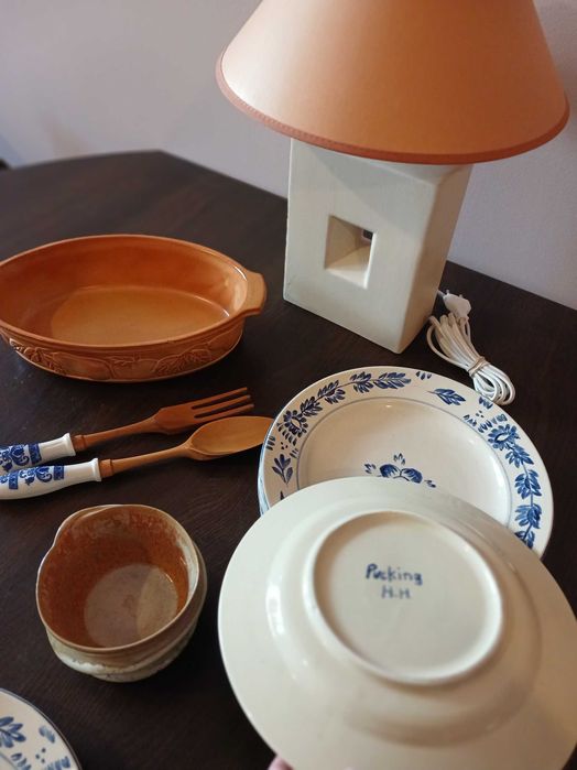 Керамика - лампа, чинии, декорация