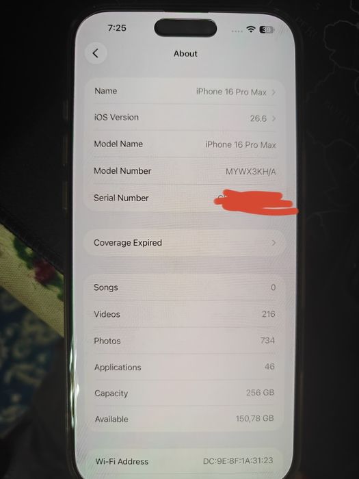 Iphone 16 pro max 256gb