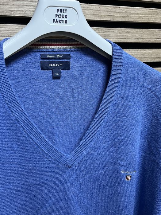 GANT : Cotton Wool V Neck Jumper -3ХЛ / Оригинал