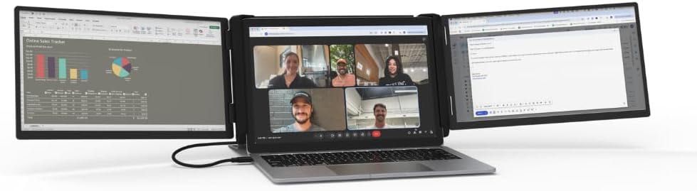 Portable Monitor Xebec Tri-Screen 3 for Mac/WIndows - новый
