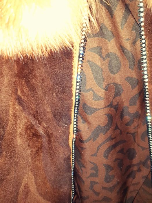 Шуба норка-лиса короткая