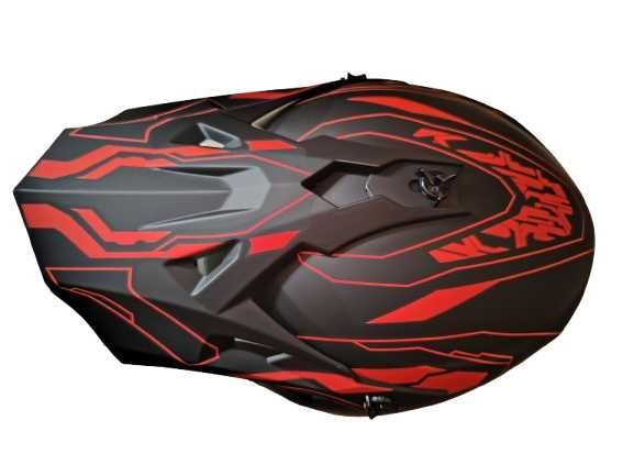 Каска Крос Мотор/Скутер/Бъги/Вело/АТВ с очила