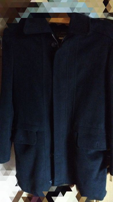 Пальто мужское чёрное кашемир. деловая классика торг