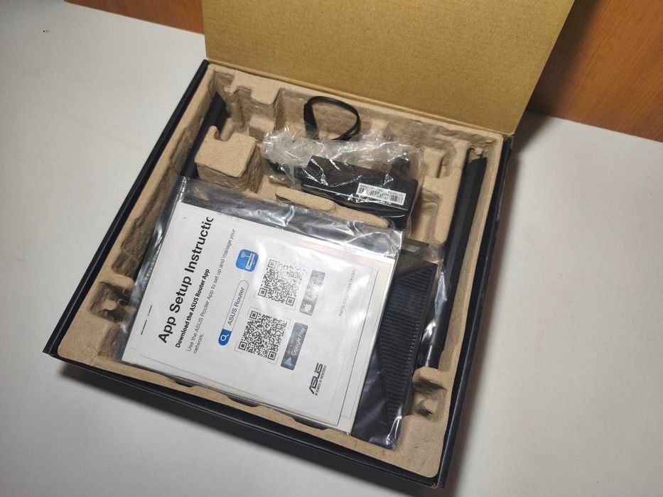 Router Wireless Gigabit ASUS RT-AX53U, Wi-Fi 6 AX1800, Dual-Band, AiMesh, Gigabit, suporta usb 4g