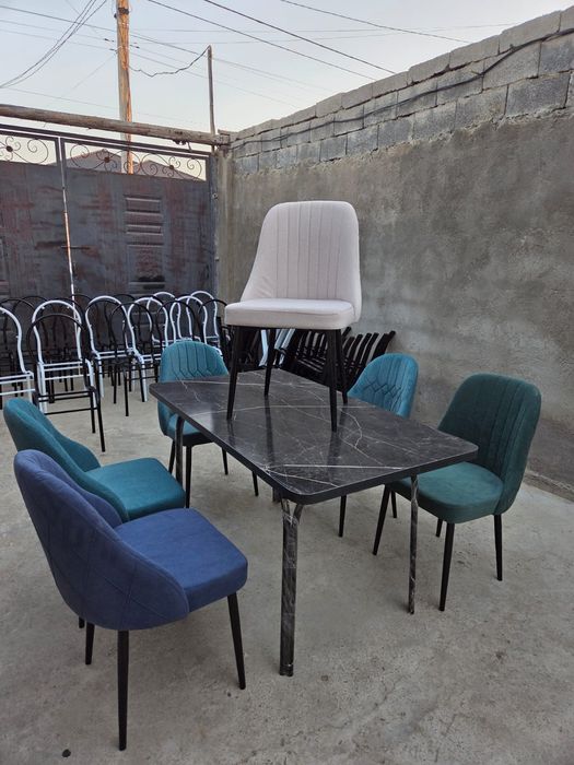 Стол и стулья 150000тг