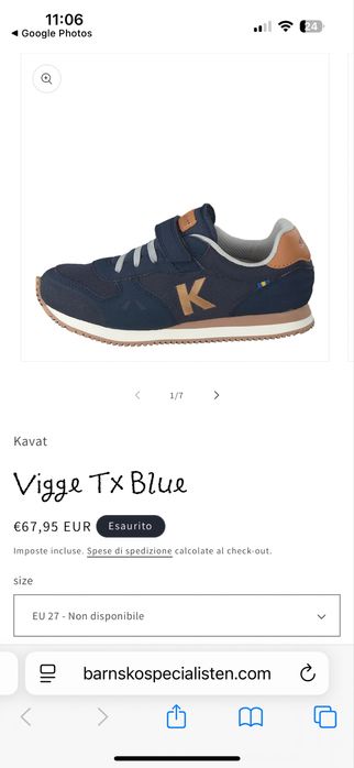 Sneakers Kavat marime 27