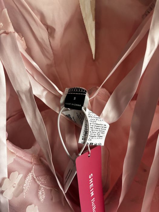 Розова рокля размер S