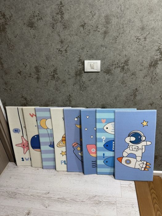 Set 8 autocolante protecție/decor perete camera copiilor