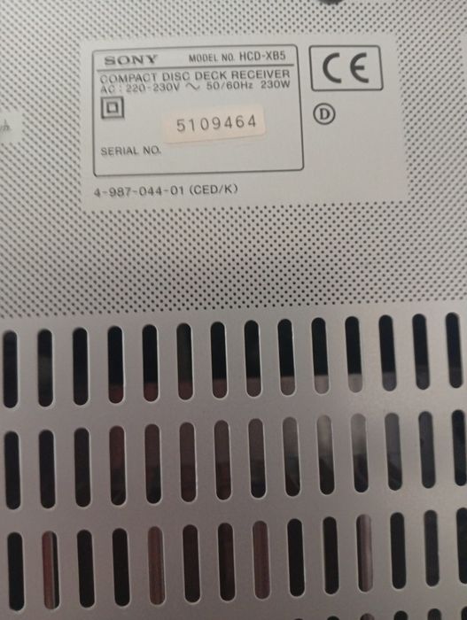 Radio caset Sony dublu autorevers cu 5Cd x85