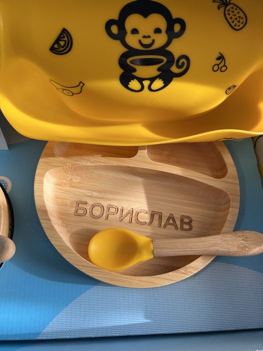 Чисто нов бамбуков сет за хранене MyMunche