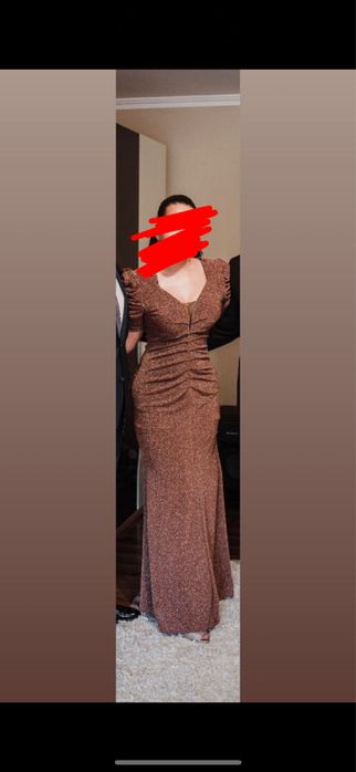 Rochie elegantă maro