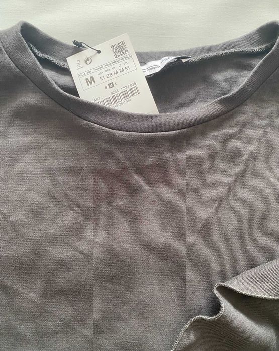 Rochie bumbac, Zara, gri, M, noua