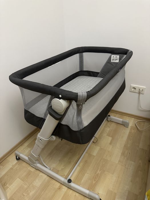 Patut atasabil Chicco Next 2 Me Go, Soft Grey, 0luni+
