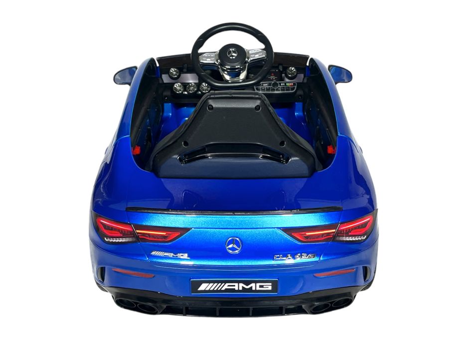 Mercedes cla 45 s amg 12v – детска акумулаторна кола, синя, eva гуми,