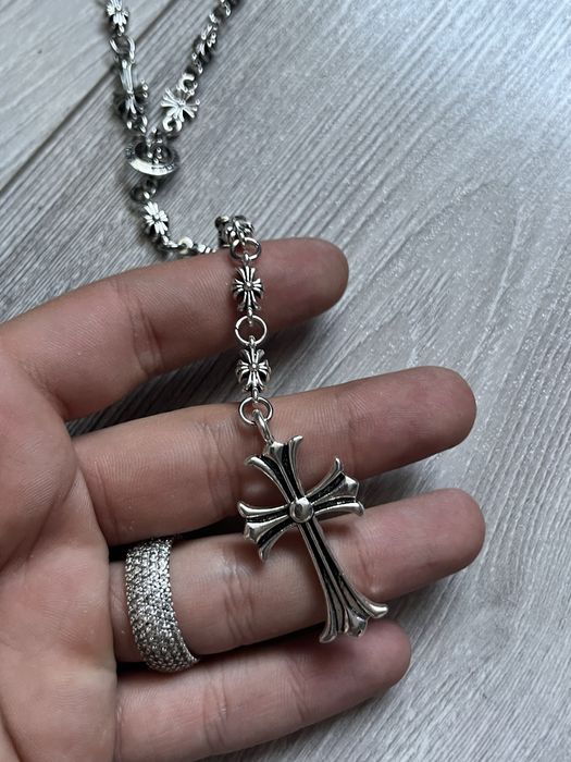 Chrome Hearts Rosary Chain Cross Ajustabil