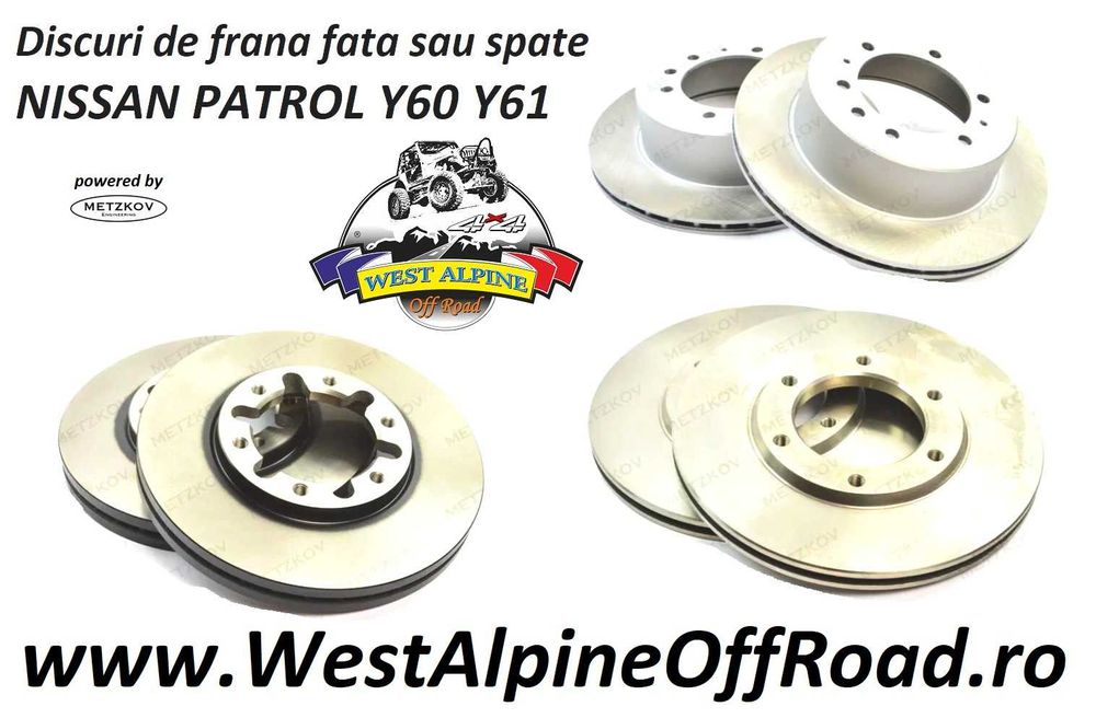 Disc frana Nissan Patrol Y60 Y61 - fata - spate