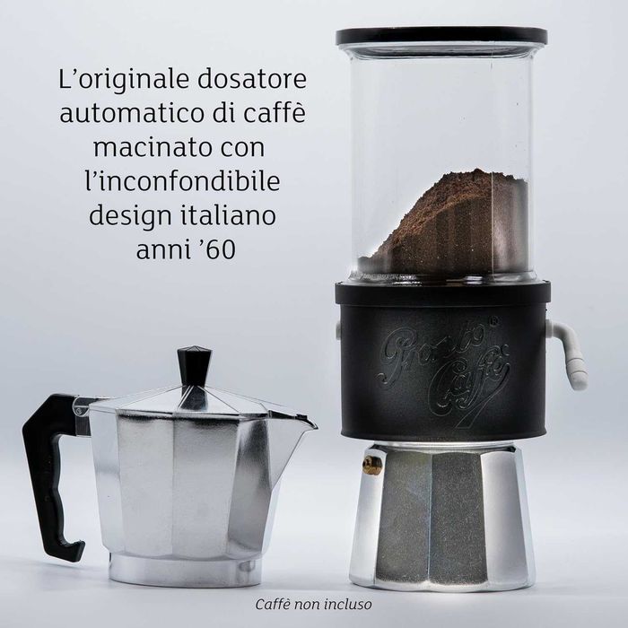 Lavatelli ProntoCaffè Black, Контейнер и Дозатор за смляно кафе до 12ч