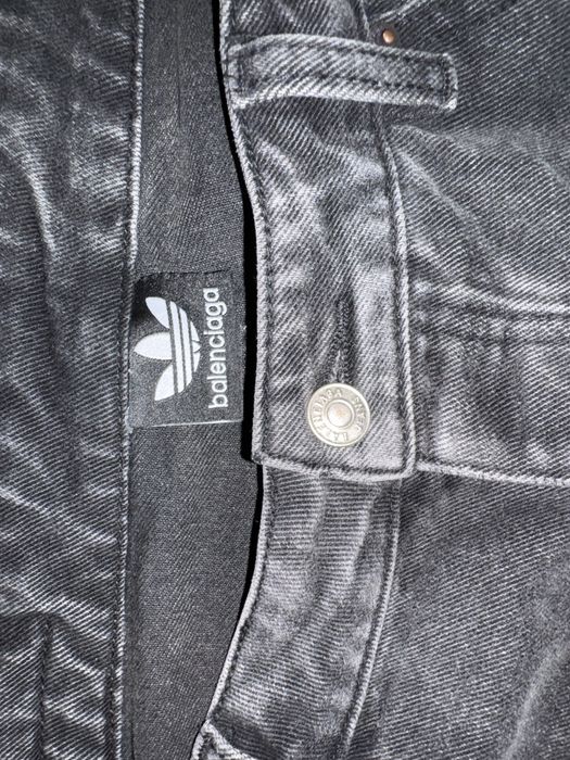 Balenciaga x adidas denim black