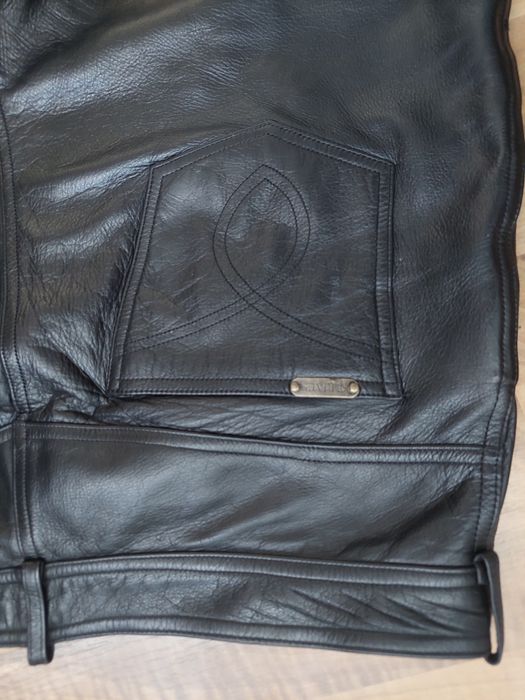 Pantaloni moto Linus,model clasic,de barbati,piele moale