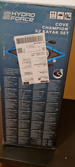 Caiac gonflabil pentru 2 persoane