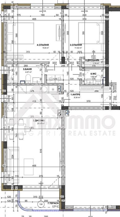 Продава се Тристаен апартамент в Варна, Виница - 106 кв.м за 712 €/кв.м - Снимка #4