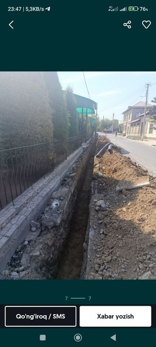 Ura qazish ishlarini olib boramiz.