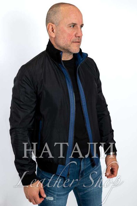 Кожен бомбър Бисер