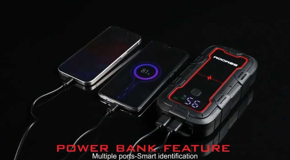 МУЛТИФУКНЦИЯ Кабели за ток за акумулатор/батерия/jump starter 6000A