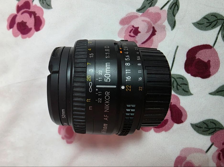 Obiectiv Nikon AF Nikkor 50mm f/1.8D + Filtru UV inclus