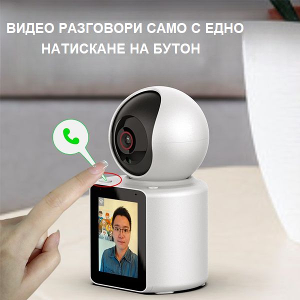 Интелигентна WIFI IP камера за видео разговори с въртене 350° /SMK001/