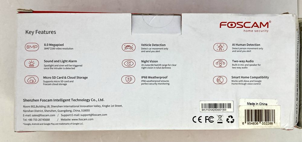 Camera supraveghere Foscam V8P 4K