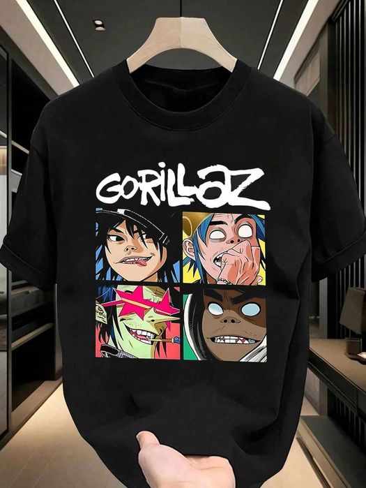 Тениска Gorillaz , мъжки дамски и детски тениски с щампа , тениска по поръчка XS-5XL