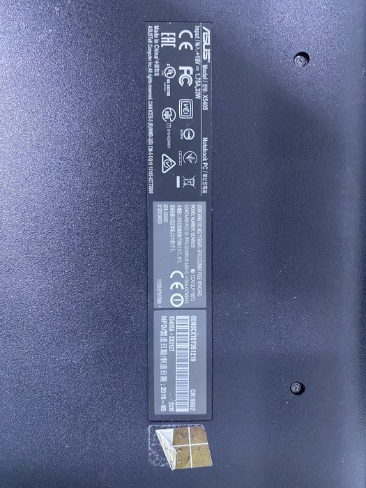 Ноутбук asus x540s