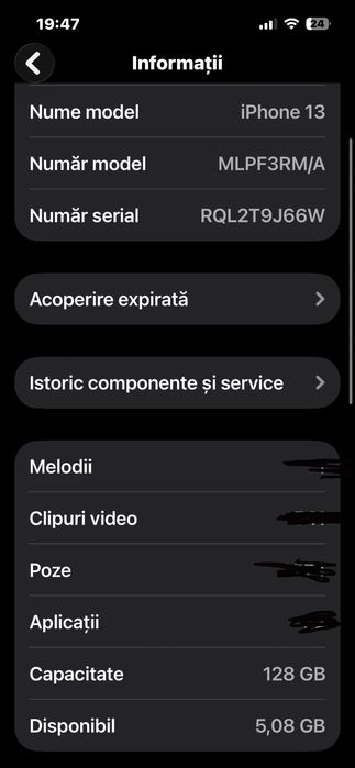 iPhone 13 128GB – Stare foarte bună, fără defecte estetice