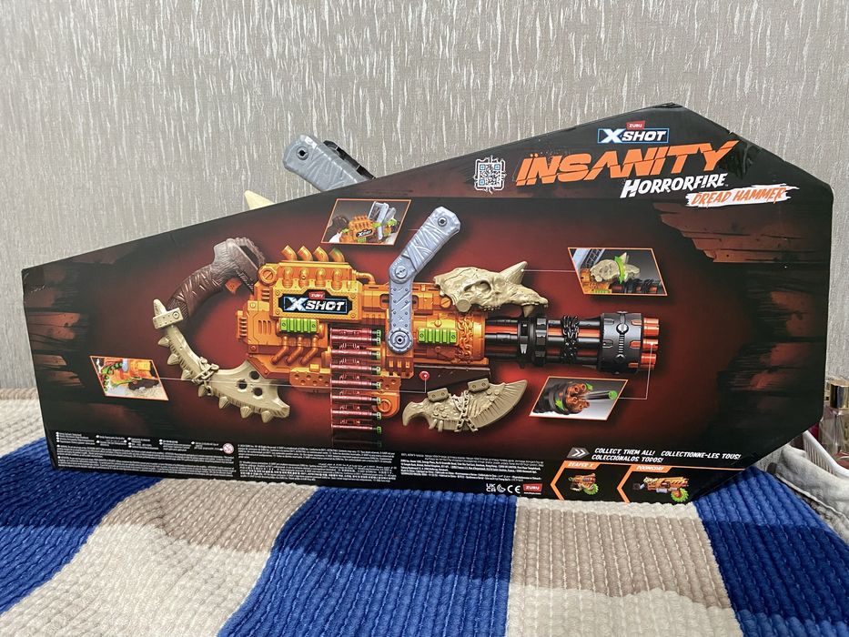 игрушечный бластер Zuru X-Shot Insanity HorrorFire Dread Hammer.