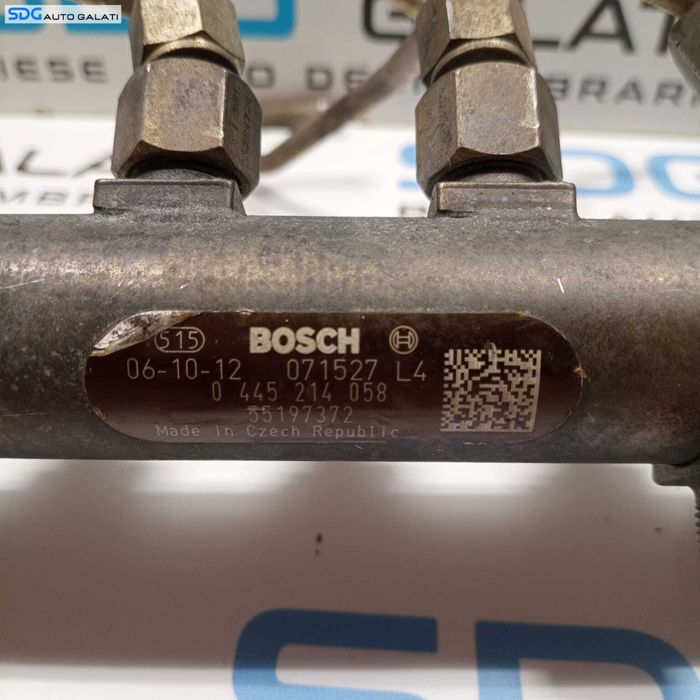 Rampa cu Senzor Presiune Injectoare Alfa Romeo 147 1.9 JTDM 2000 - 2010 Cod 0445214058 55197372[S0287]