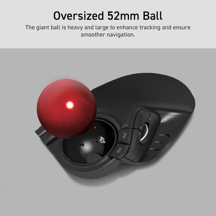 Trackball ELECOM HUGE, USB wireless 2.4GHz,negru,sigilat