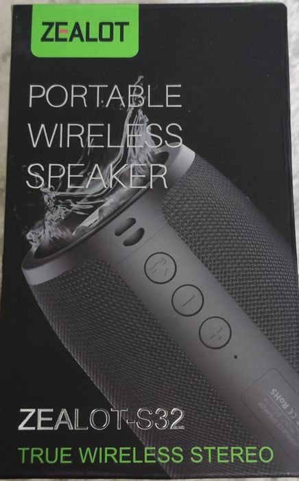 ZEALOT S32 TWS Bluetooth Портативная колонка