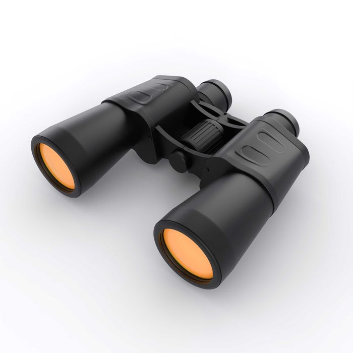 Професионален бинокъл Mebus 10x50 с оранжево антирефлексно покритие