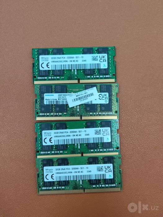 Оперативная память DDR4 32GB 3200MHz SODIMM (для ноутбуков)