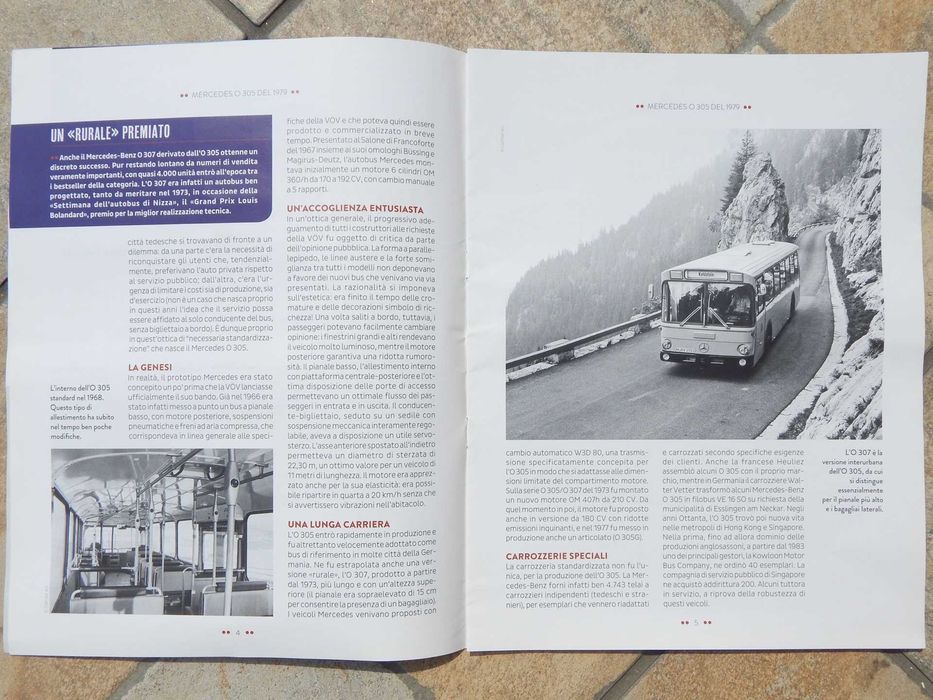 Revista autobuz Mercedes O 305 1979 colectia italiana de autobuze 1:43