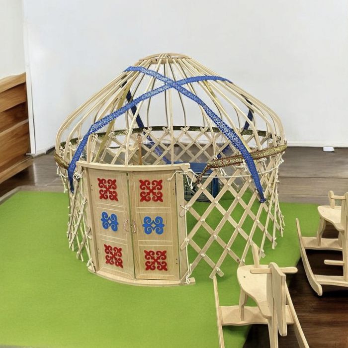 киіз үй полу мини юрта балабақша конструктор көрнекілік  детский сад