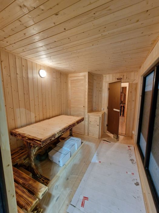 Баня Скандинавия 7,5х2,4м премиум сегмента