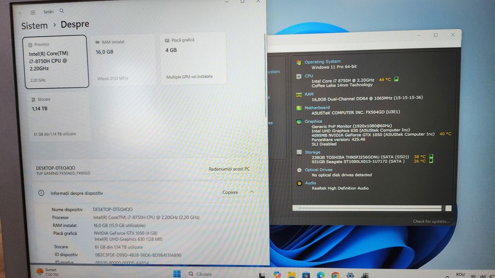Amanet F28: Laptop Asus TUF FX504GD (L)