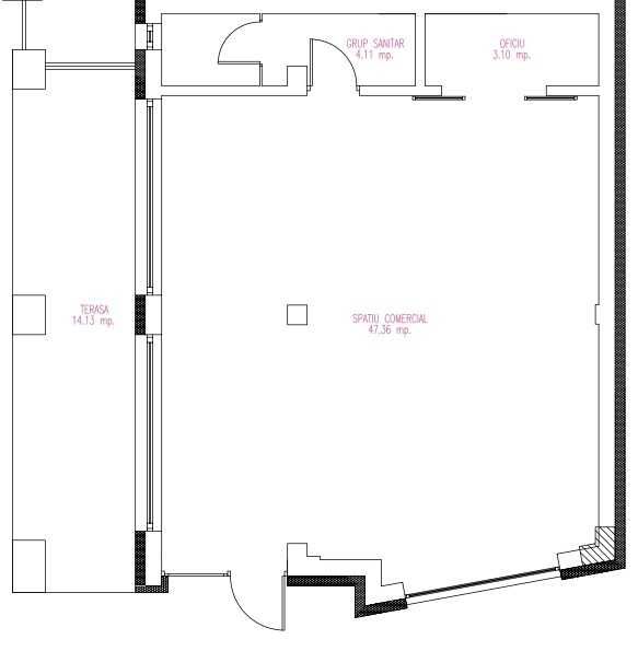 Spatiu comercial/Birou/Cabinet - DE INCHIRIAT