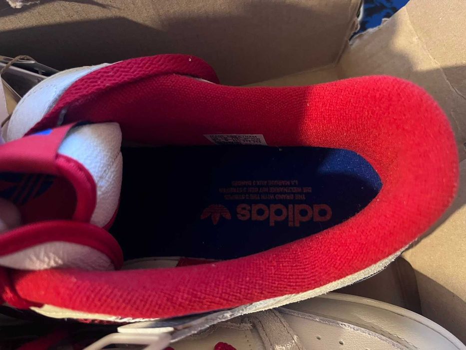 ADIDAS Forum 84 low GV9606 white - scarlet royal размер 43 uk9