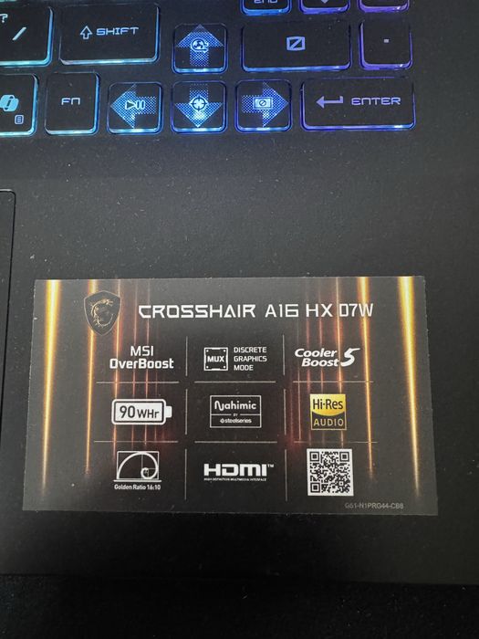 MSI Crosshair A16 HX D GeForce RTX 5070